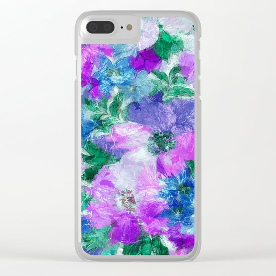 Splendid Flowers 3 Clear iPhone Case
