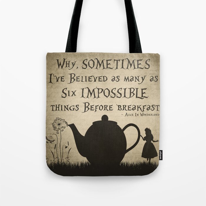 Impossible Alice Tote Bag