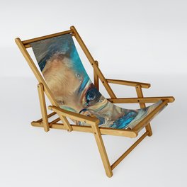 Sand Storm Ghost | AI-Generated Art Sling Chair