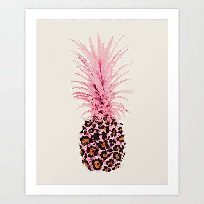 Leopard pineapple Art Print