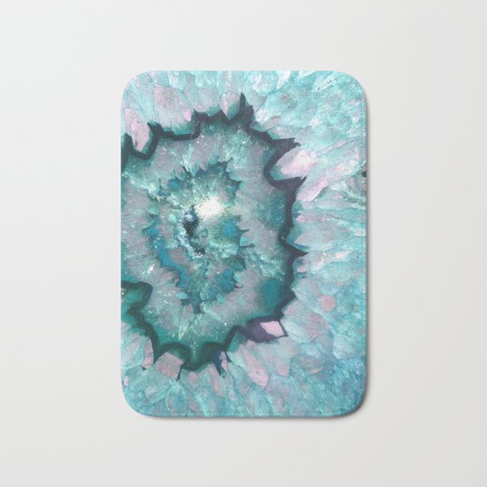 Teal Agate Bath Mat
