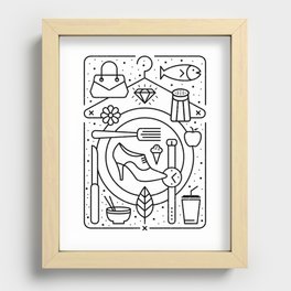 Food and Fashion Recessed Framed Print