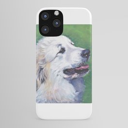 Great Pyrenees dog portrait art from an original painting by L.A.Shepard iPhone Case | Pyrdogpainting, Pyrdogportraitart, Petdoglossgift, Dogartportrait, Lashepardartist, Petdoglovergift, Dogartpainting, Painting, Acrylic, Caninedogartist 