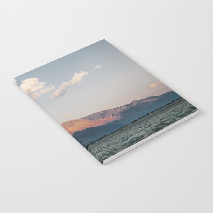 Sierra Mountains with Harvest Moon Notebook