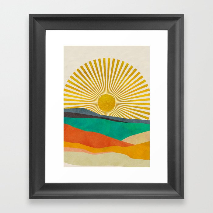 hope sun Framed Art Print