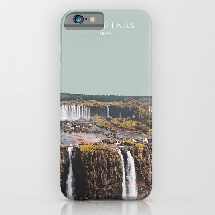 Iguazu Falls Travel Artwork. iPhone Case