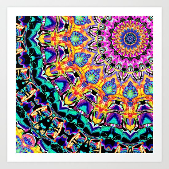 Ornate Spectral Abstract Art Print