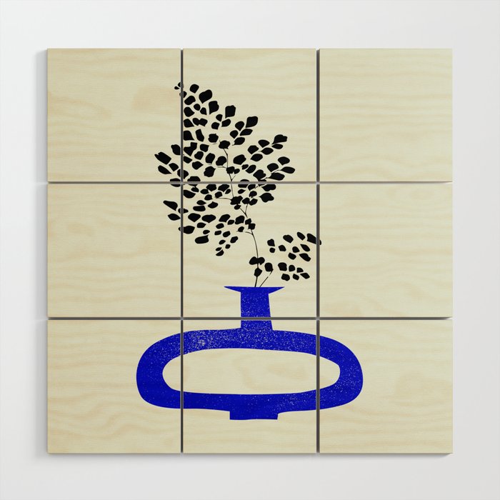 The Blue Vase 02 Wood Wall Art