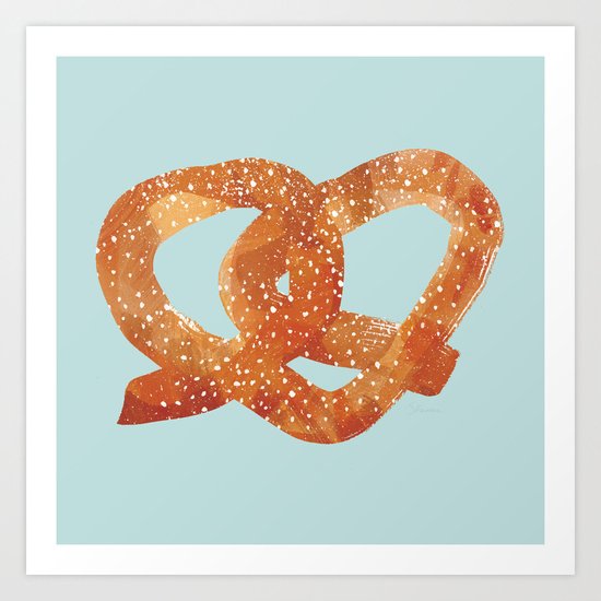 Pretzel Art Print