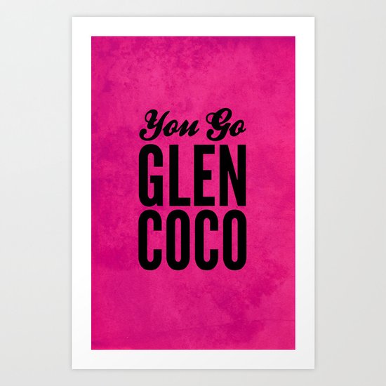 Glen Coco Pink Art Print