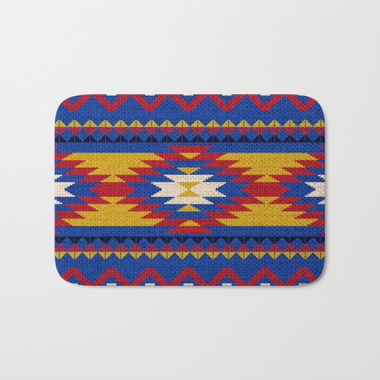 Aztec pattern Bath Mat