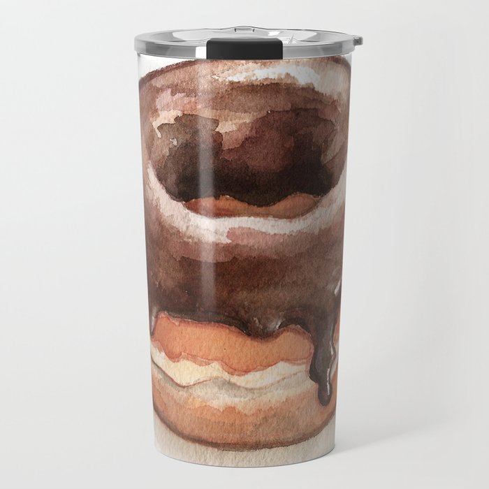 Chocolate Glazed Donut Travel Mug