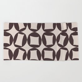 Nordic shape pattern var 11 Beach Towel