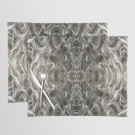 Gothic Unraveling in Black and White Placemat