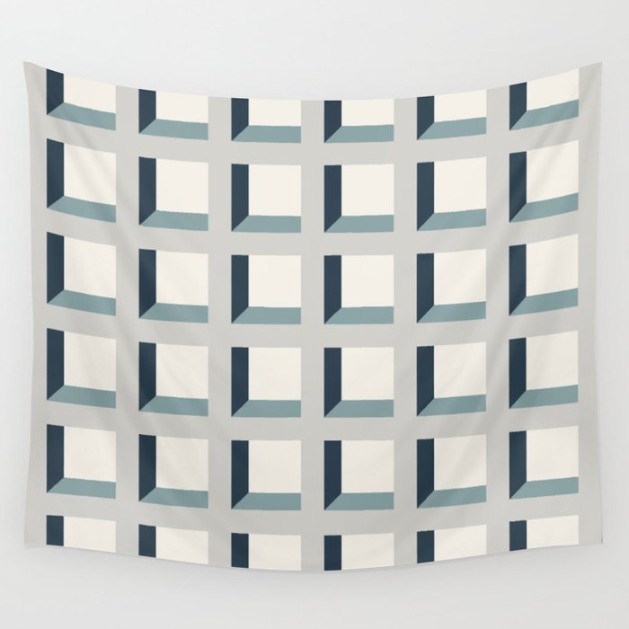 Minimalist 3D Pattern XI Wall Tapestry