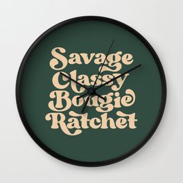 Savage Classy Bougie Ratchet Wall Clock