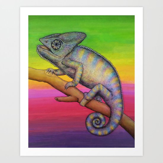 Chameleon (2) Art Print
