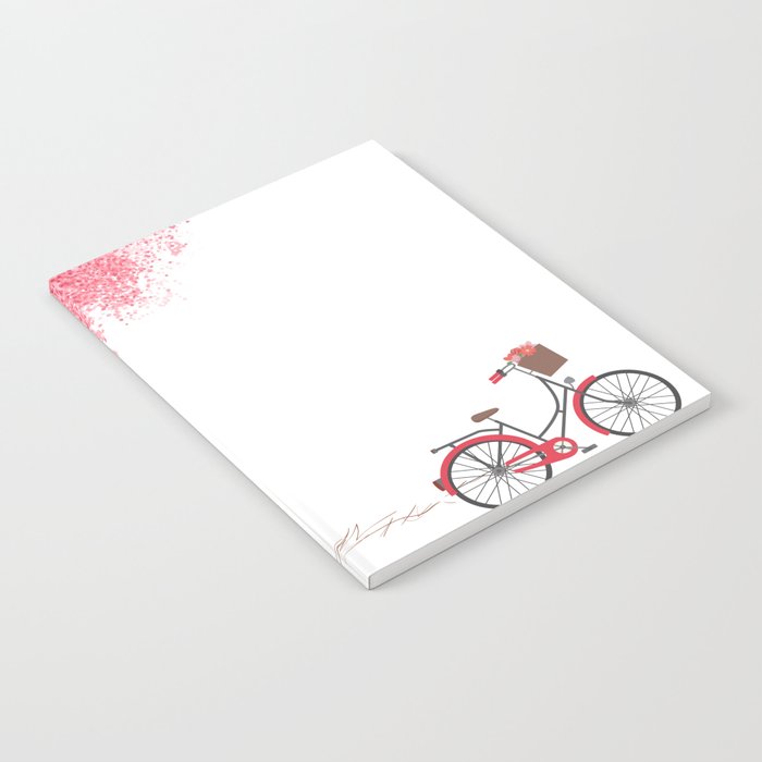 Sakura and bicycle Notebook