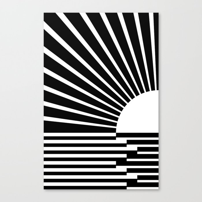 White rays Canvas Print