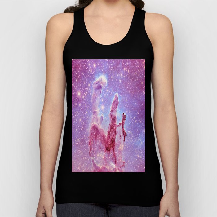 Galaxy nebula : Pillars of Creation lavender mauve periwinkle Tank Top