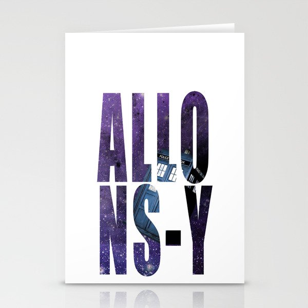 Doctor Who Allons-y Stationery Cards