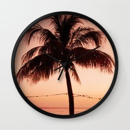 Vivid Palm Tree Dream #4 #tropical #wall #decor #art #society6 Wall Clock