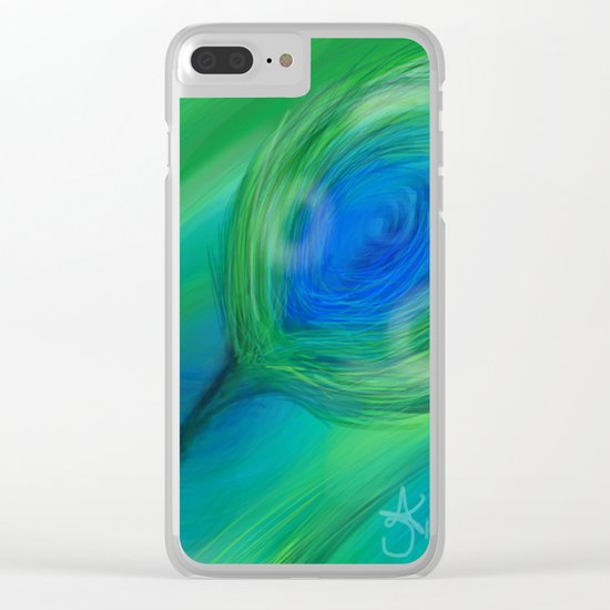 Peacock Clear iPhone Case