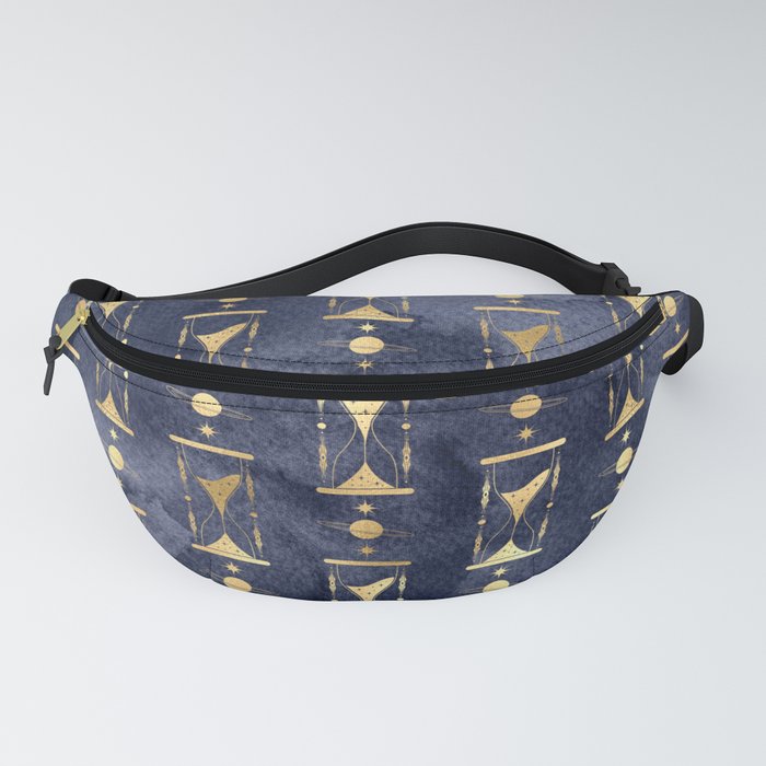 magick gold moon celestial pattern Fanny Pack