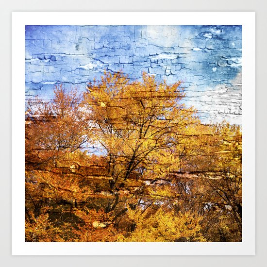 An autumn day Art Print