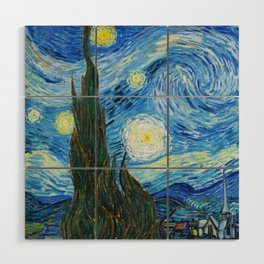 Vincent van Gogh Starry Night Wood Wall Art