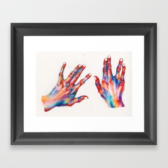 hands Framed Art Print