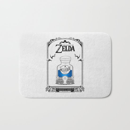 Zelda legend - Blue potion Bath Mat