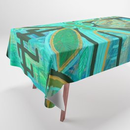 Abstract Palm Tree painting Tablecloth