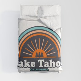 Lake Tahoe California Rainbow Comforter