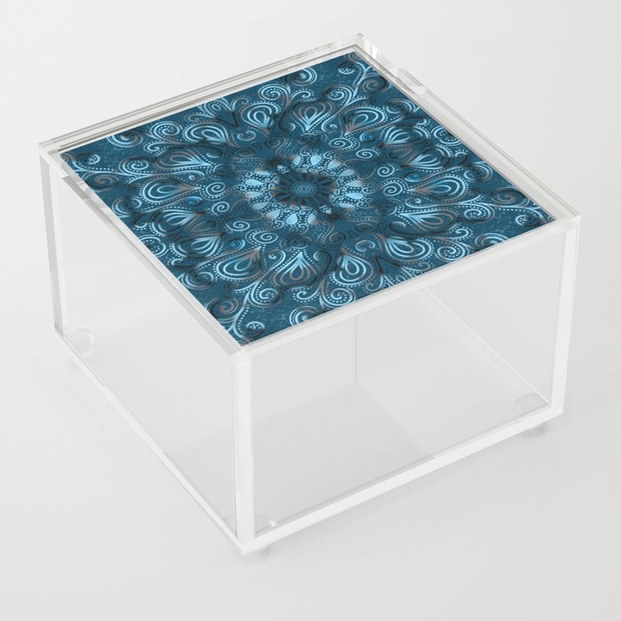 Dark and Blue Mandala Acrylic Box