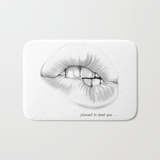 pleased to meet you ... Bath Mat