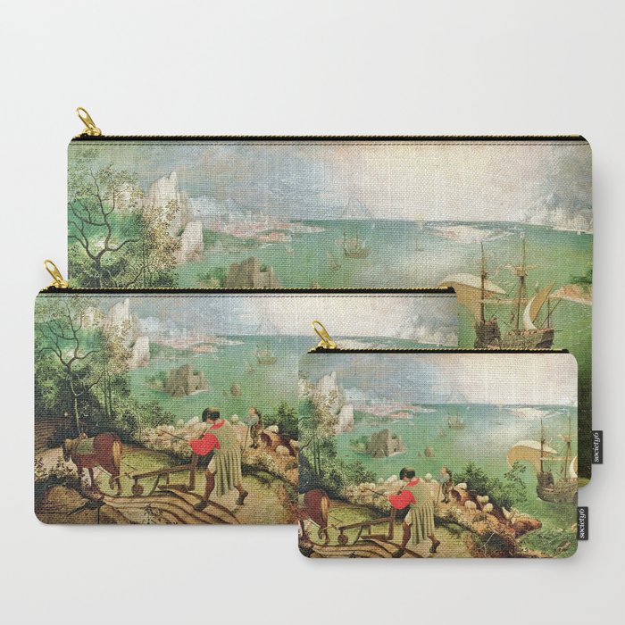 Landscape With The Fall Of Icarus Painting Pieter Bruegel The Elder Carry-All Pouch by ...