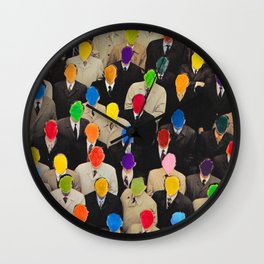 Rainbow people Wall Clock