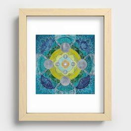 Mandala / Cicrcle of change Recessed Framed Print