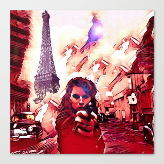 Fire Fight Canvas Print