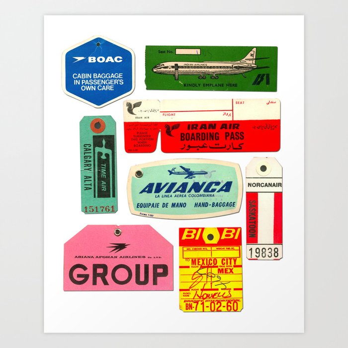 Vintage luggage tags printable sales