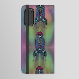 mermaids with unicorn hair in the sea in modern calm style Android Wallet Case