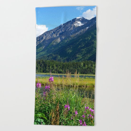 July at Tern Lake - II Beach Towel