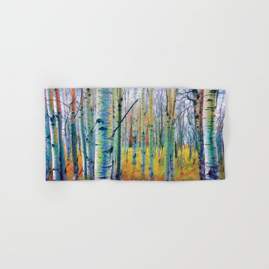 Aspen Trees in the Fall Hand & Bath Towel