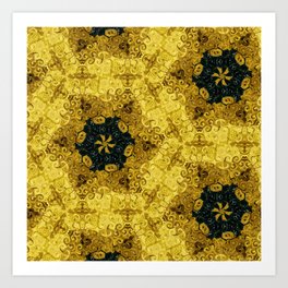 Yellow Chains Art Print