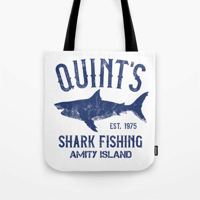Quint's Shark Fishing - Amity Island Tote Bag