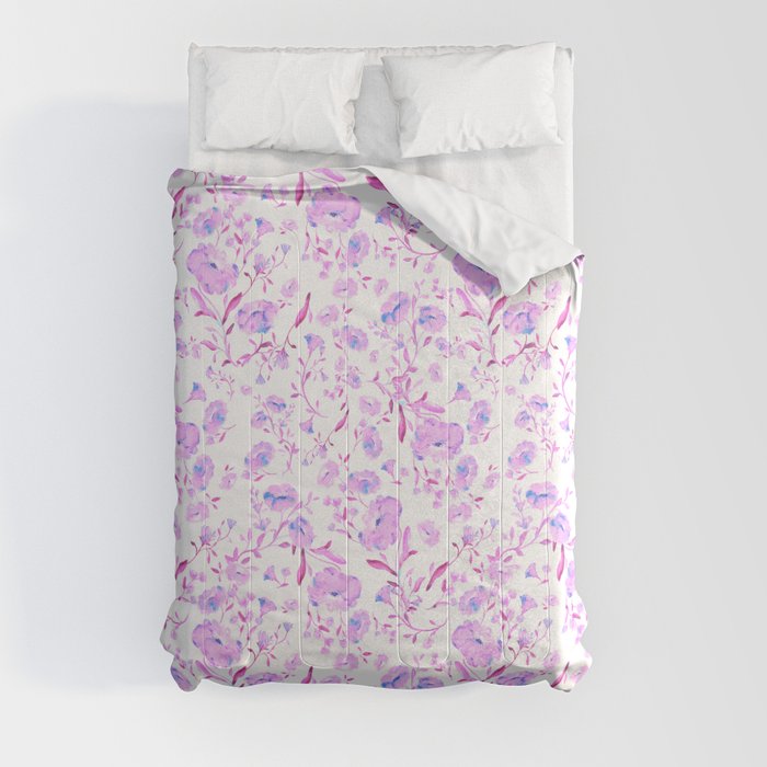 Delicate pink flowers - series 1 Comforter