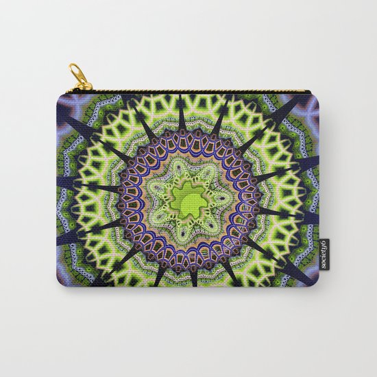 Groovy crackles patterns mandala Carry-All Pouch