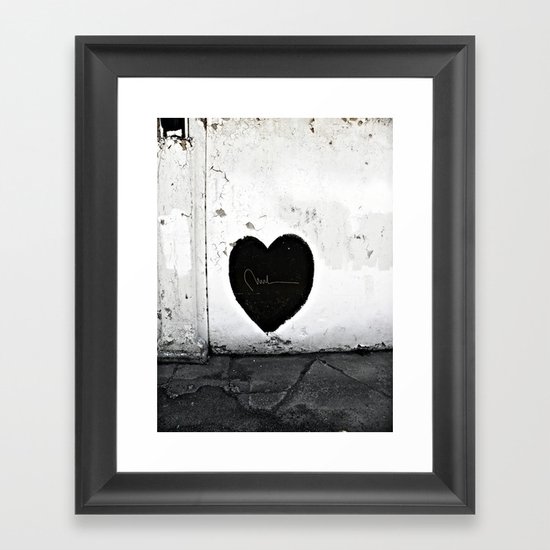 Street Heart Framed Art Print