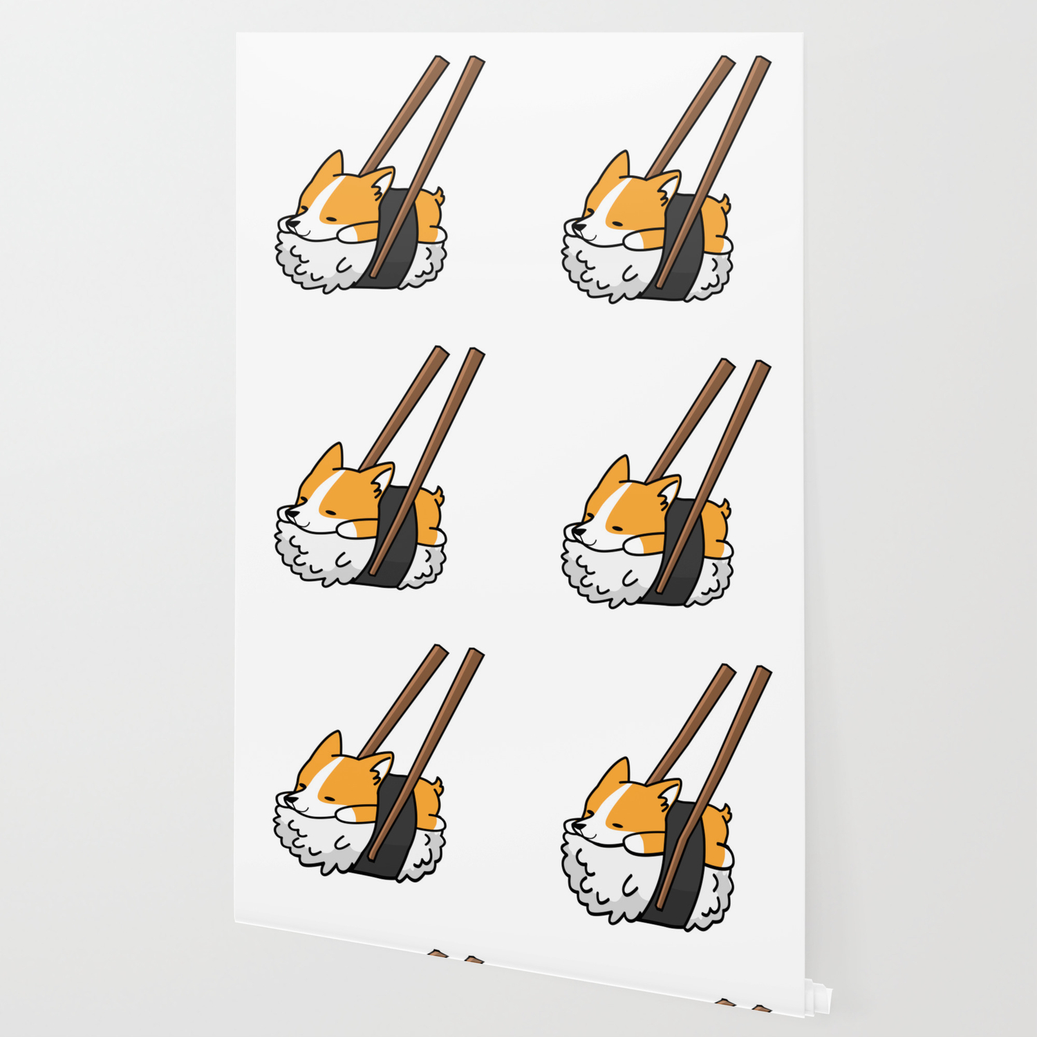 Corgi Sushi Wallpaper By Barktrends Society6